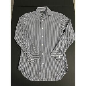 Bonobos 15 33 Adult Button Shirt Slim Fit Blue White Stretch Long Sleeve Mens